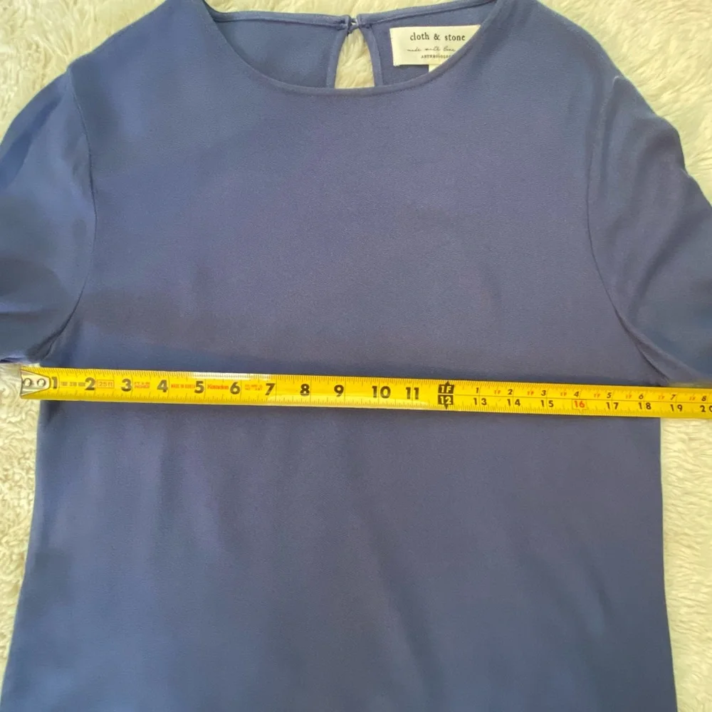 NWT Cloth & Stone Bell-Sleeve Top, Periwinkle Blue, Small - Picture 13 of 14